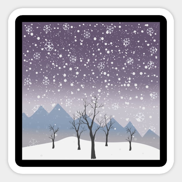 Snowflake Sticker by Countryside